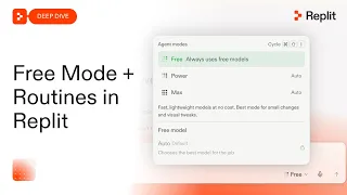 Free Mode Routines in Replit Live Deep Dive