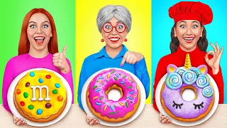 أنا مقابل جدتي في تحدي تحضير الطعام المأجورون المطبخ رهيبة Multi DO Challenge 