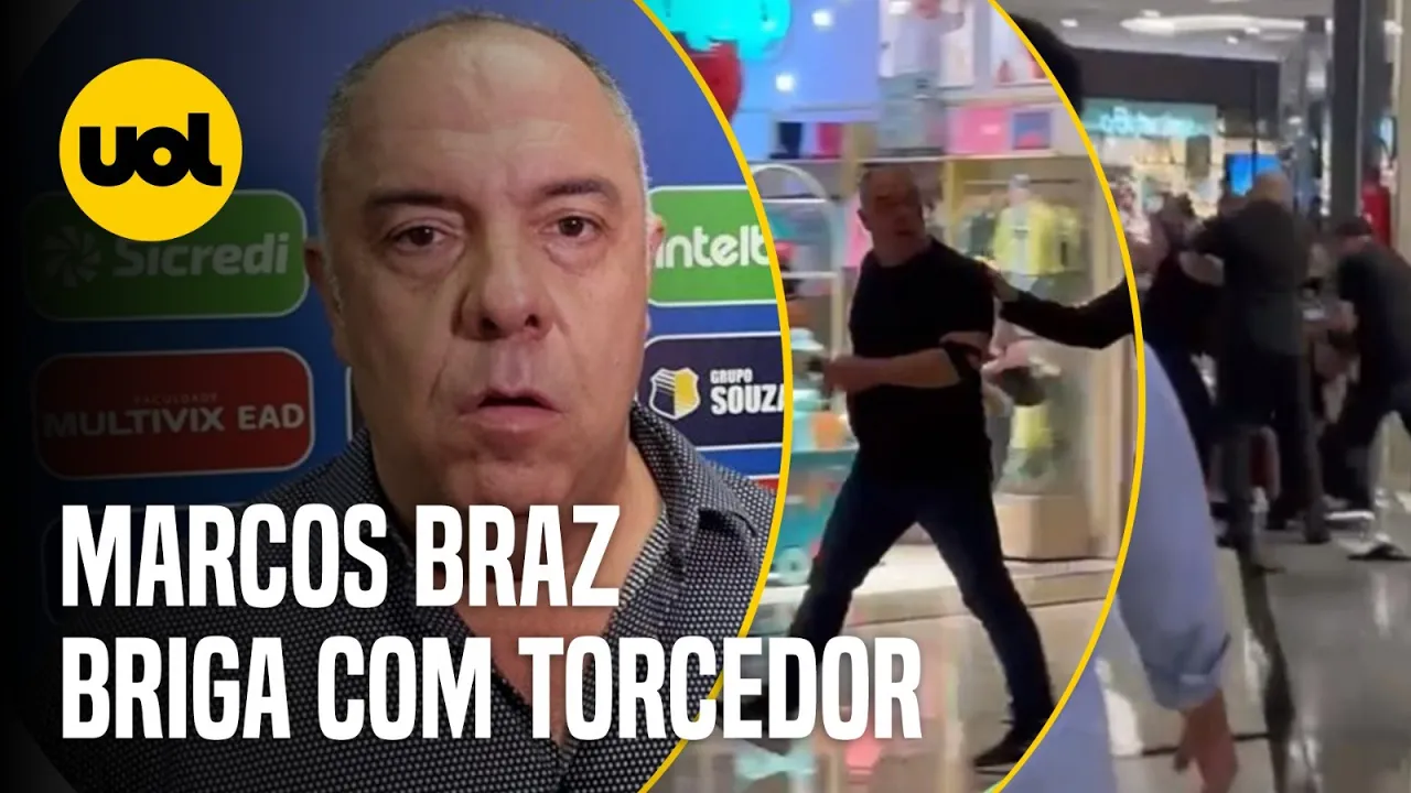 ???? MARCOS BRAZ BRIGA COM TORCEDOR DO FLAMENGO EM SHOPPING NO RIO; ASSISTA AO MOMENTO DAS AGRESSÕES
