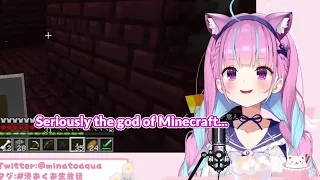 Download With God of Minecraft blessing, Aqua overcame the Trial 【Hololive/ENG Sub】 MP3