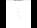 Python Turtle - Draw letter R