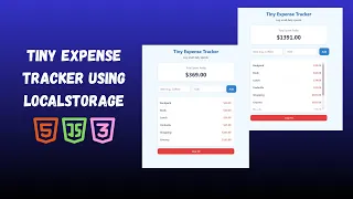 Build a Budget Tracker in 15 Minutes HTML CSS JavaScript Tutorial