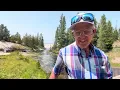 Greg and Jan make a stop at a beautiful Yellowstone Park setting
