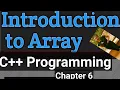 Introduction to Array Chapter 6 C programming