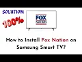 Samsung Smart TV How To Get or Install Fox Nation Join Netflix