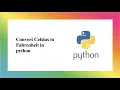 Convert Celsius to Fahrenheit using python language in hindi