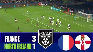 france vs northern ireland 3 1 2026 international friendly match highlights
