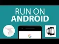 Run a Framework7 app on Android with