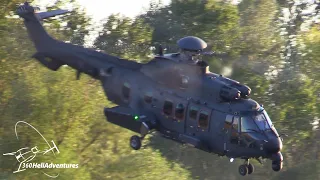 H225M extreme demo flight over Tisza River, Szolnok