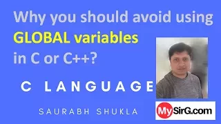 Why You should avoid using global variables in C or C