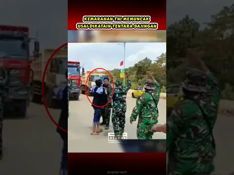 Dl KATAIN BAJlNGAN TNI MARAH #tni #viraltni #shorts #beritaterkini #tnidihatirakyat