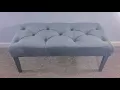 DIY Velvet Tufted Bench