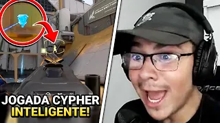 JOGADA INTELIGENTE DE CYPHER NA FRACTURE (200QI)! TTEUW PINOU TUDO - VALORANT CLIPS