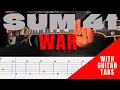Download Lagu Sum 41- War Cover (Guitar Tabs On Screen)
