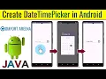 How to Create a DateTimePicker From EditText in Android Studio