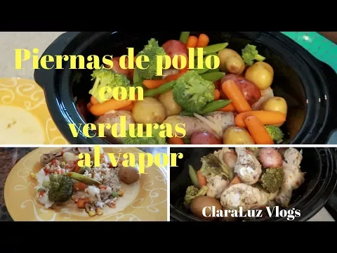 Download MP3 Piernitas de Pollo con verduras al vapor!😋🍗🥕🥗