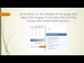 Degree Evaluation Tutorial