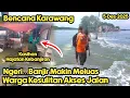Ngeri || Banjir Makin Meluas || Warga Kesulitan Akses Jalan || Banjir Rob Karawang