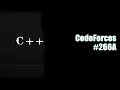 CodeForces 266A - C