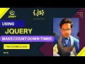 How To Make Count Down Timer Using Jquery Tutorial Method No-1