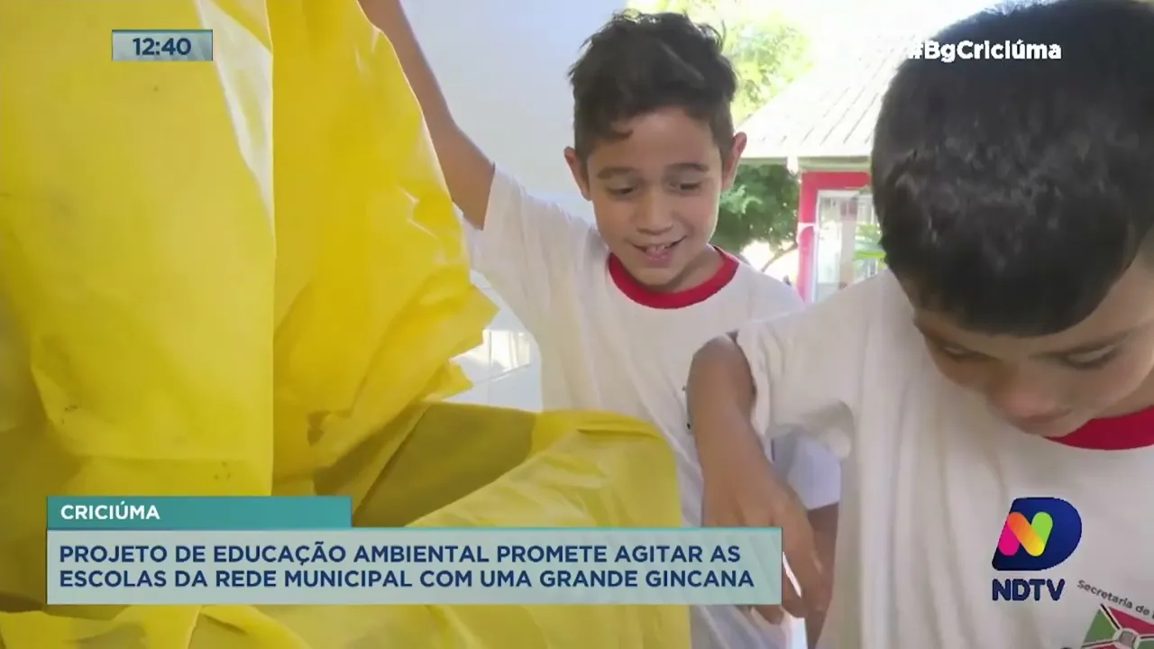 Projeto de educação ambiental promete agitar as escolas da rede de Criciúma