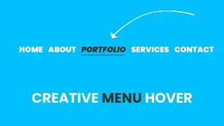 Creative Pure CSS Menu Hover Effect CSS Animation