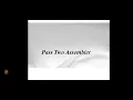 Module 2 pass two assembler