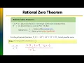 Rational Zero Theorem Example 1