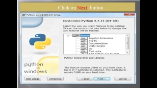 Python 2 7 installation on windows