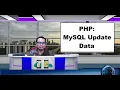 PHP Programming MySQL Update Data