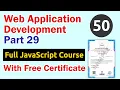 Web Application Development in JavaScript Part 29