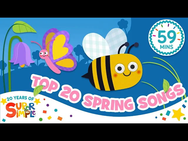 Video: Top 20 Nature Songs! | Toddler Spring Season Fun at Preschool 🌷 | Super Simple’s 20th anniversary