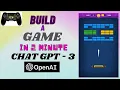 Build a Brick Breaker Game in 2 Minutes with ChatGPT Game Development