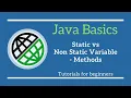 Basics of java programming Static vs Non Static Variable-Methods in Java