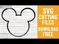 Mickey Head Outline Svg Free Cut File for Cricut