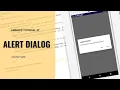 Android Studio Tutorials how to create alert dialog with buttons in android studio