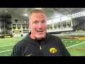 Iowa Football George Barnett Talks OL Depth Starting Center Lineman Traits And More