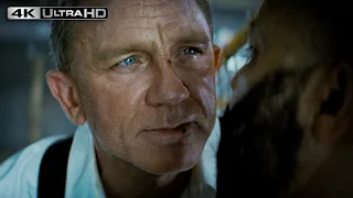 no time to die 4k hdr bond loses his friend felix