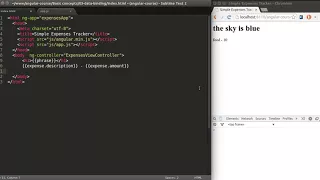 AngularJS One Way Data Binding PART 5