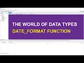 DATE FORMAT IN SQL DATA TYPES IN SQL SQL Tutorial For Beginners HINDI