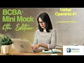 BCBA Mini Mock Exam 6th Edition TOC I Verbal Operants Part 1 ABA Exam Review