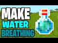 How To Make Water Breathing Potion In Minecraft - Bedrock Java