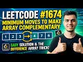LeetCode 1674 - Minimum Moves to Make Array Complementary Difference Array Prefix Sum C