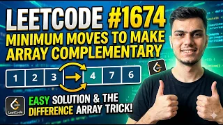 LeetCode 1674 - Minimum Moves to Make Array Complementary Difference Array Prefix Sum C