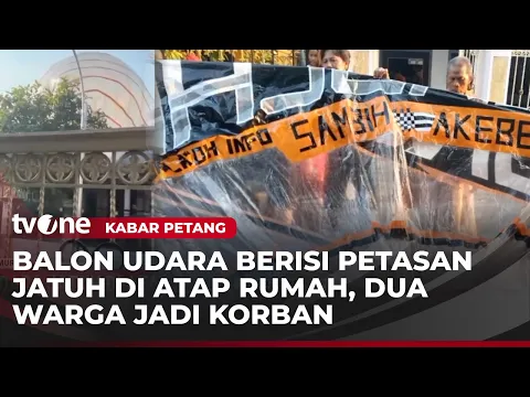 Balon Udara Raksasa Jatuh di Atap Rumah, Dua Orang Alami Luka