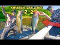 2v2 Googan Vs Pro SWIM BAIT Fishing CHALLENGE