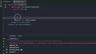 Java Basics 4 - Math with Java and Math random