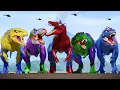Download Lagu New Spider-Man Dinosaur Mod: Epic T-Rex \u0026 Spinosaurus Jurassic Battle (4K)