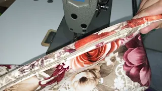 طريقة تركيب السلسلة للمخدة الصالون تعليم التفصيل والخياطة في مجال الاثاث والديكور الداخلي 