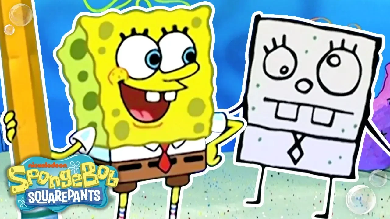 DoodleBob Comes to Life! ✏️ #TBT | SpongeBob